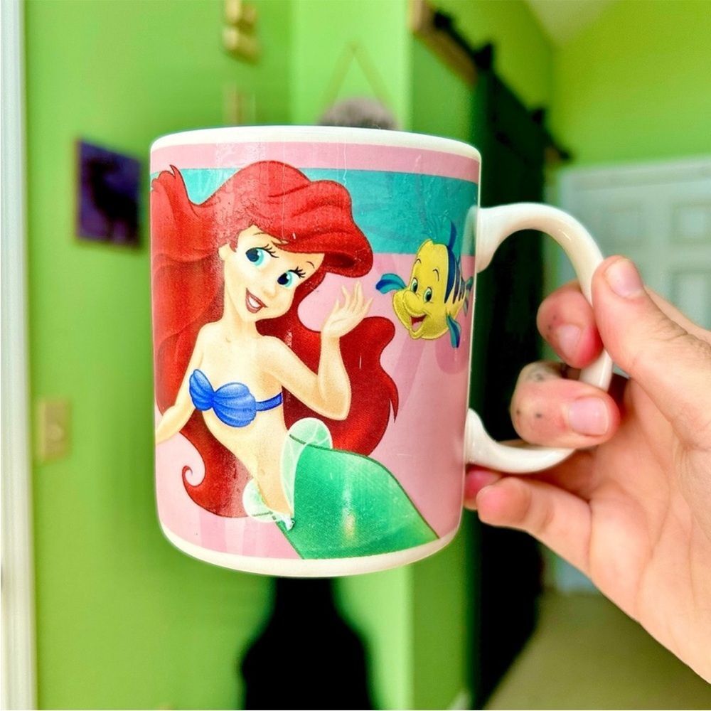 Vintage Disney The Little Mermaid Ariel Ceramic Kitchen Coffee Tea Fairytale Mug - Picture 5 of 9